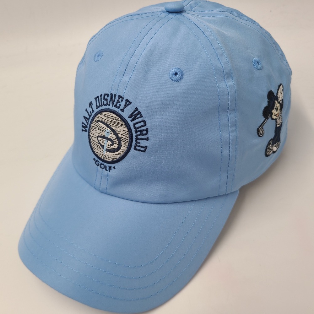 Walt Disney World Golf Hat Adjustable Pukka Blue Mickey Mouse Performance Men
